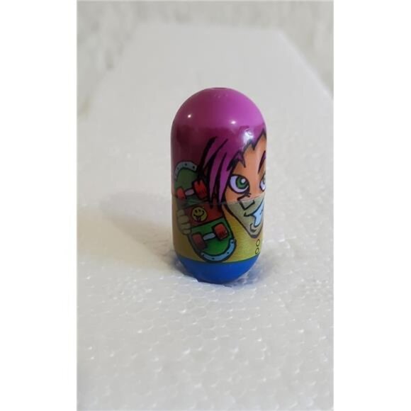 Mighty Beanz X-Treme Bean 2004 Purple Hair Character Capsule Moose Toys JA-RU - Picture 4 of 7